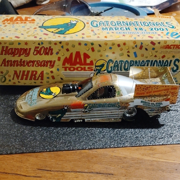 Gold Racing Car Model - Picture 6 of 6